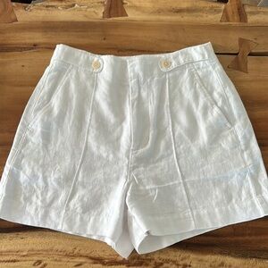 Madewell NWT White Linen Shorts